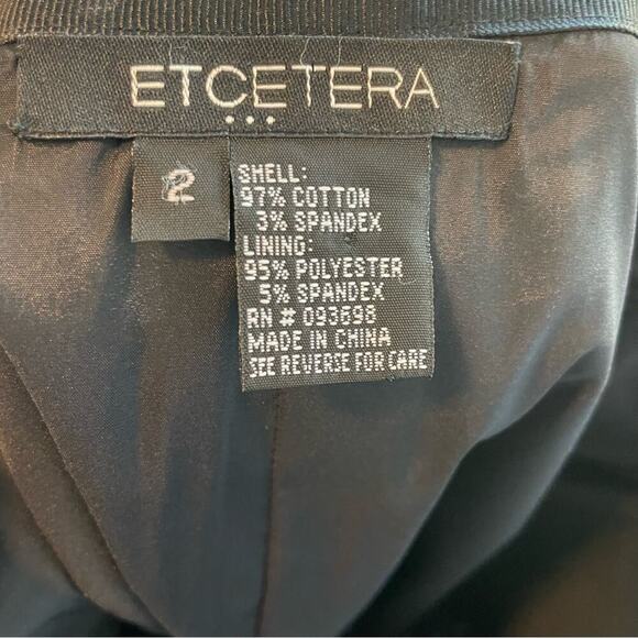 Etcetera Black Patterned Pencil Skirt with Zipper Detail 2 - Picture 6 of 6